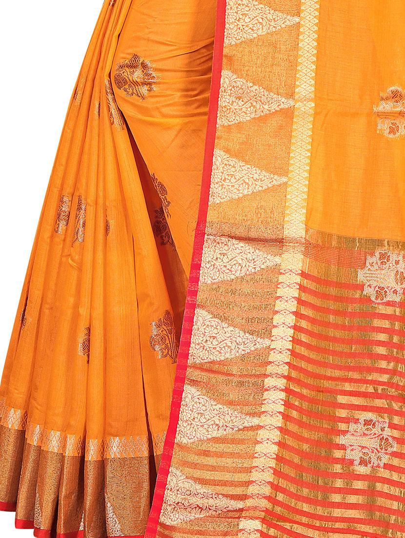 ethnic motifs kanjivaram saree with blouse - 17897425 - Standard Image - 4