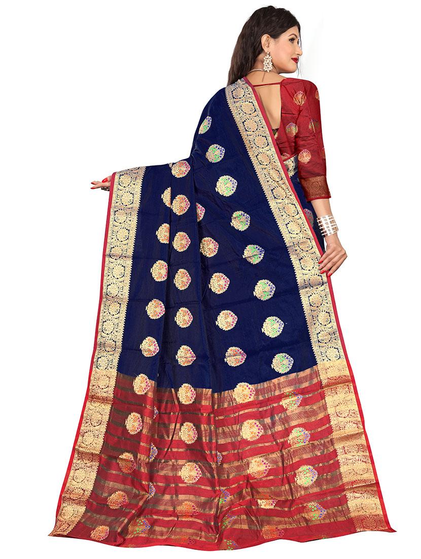 ethnic motifs kanjivaram saree - 17897431 - Standard Image - 1