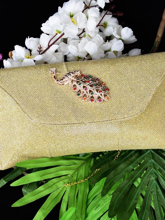 gold leatherette (pu) sling bag - 17900157 -  Standard Image - 1