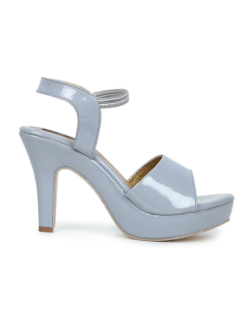 grey synthetic back strap sandals - 17900195 -  Standard Image - 1