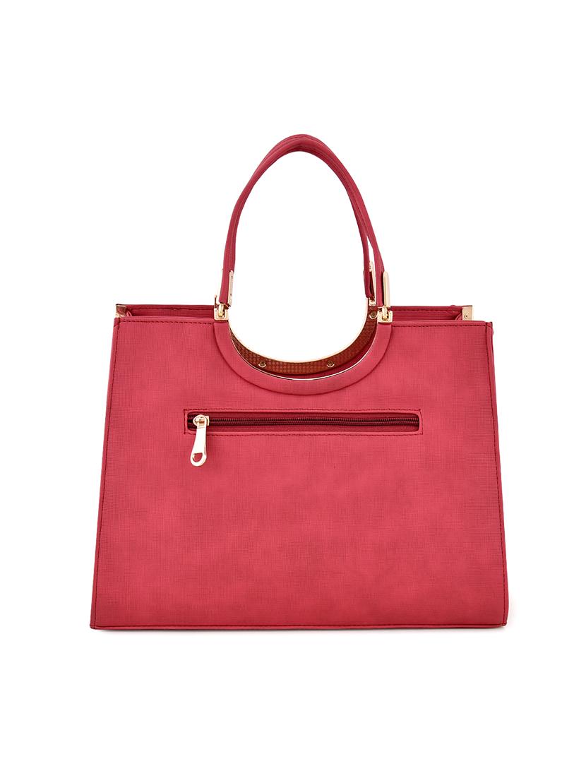 red leatherette (pu) regular handbag - 17900268 - Standard Image - 1