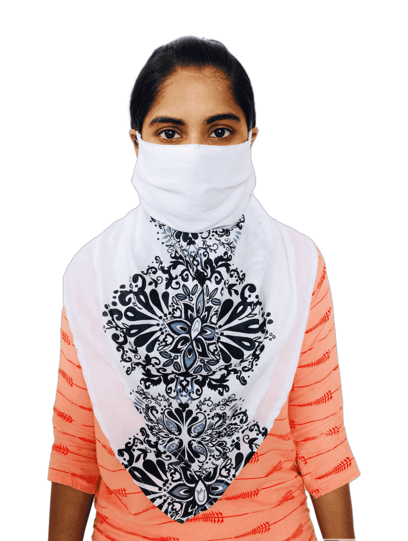 • women's printed cotton scarf cum 