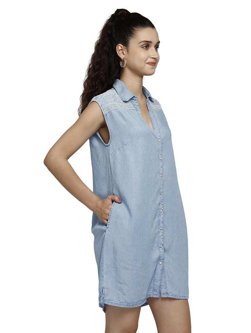 women's shirt mini dress - 17901085 - Standard Image - 1