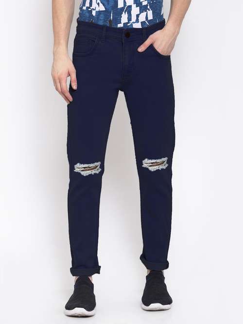 mens slim fit slash knee jeans - 17905904 -  Standard Image - 0