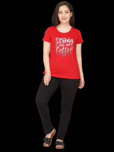 red cotton coord - 17906110 - Standard Image - 1