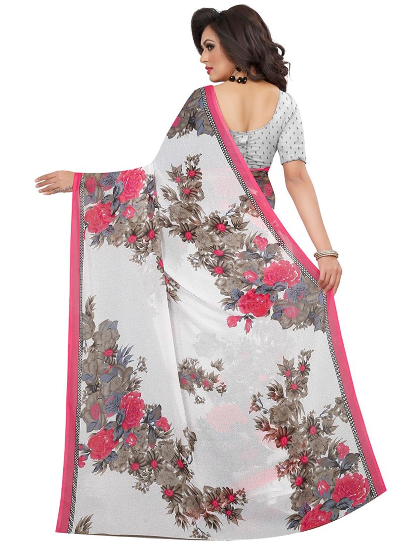 floral printed saree - 17906300 -  Standard Image - 1