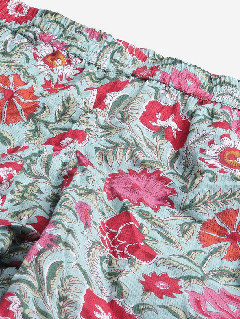 notch neck printed nightwear pajama set - 17906719 - Standard Image - 4