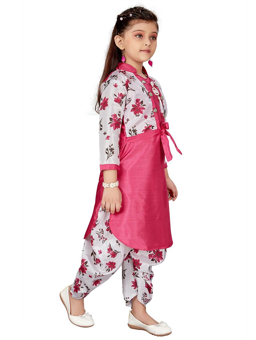 pink kurta salwar set suit set - 17906825 - Standard Image - 1