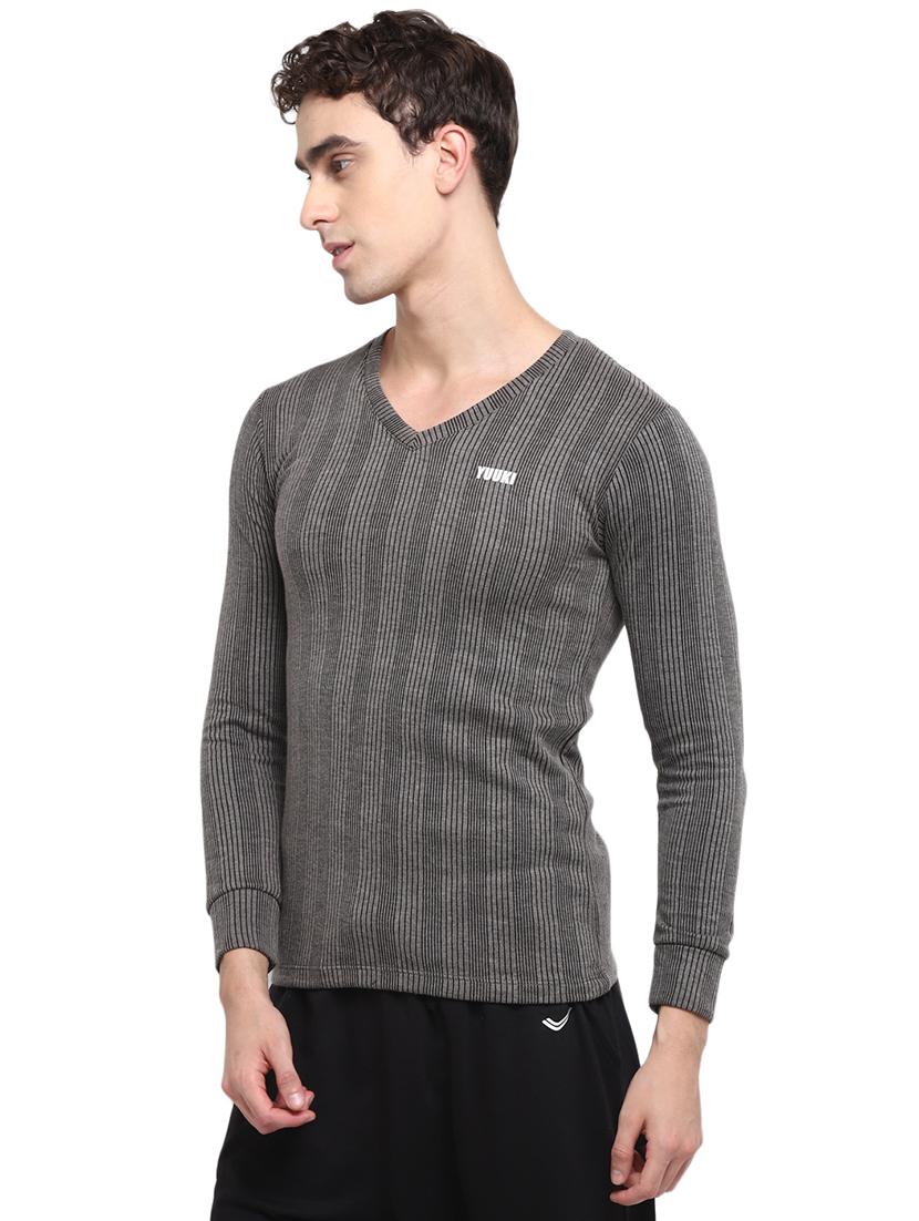 grey striped t-shirt - 17907520 - Standard Image - 1
