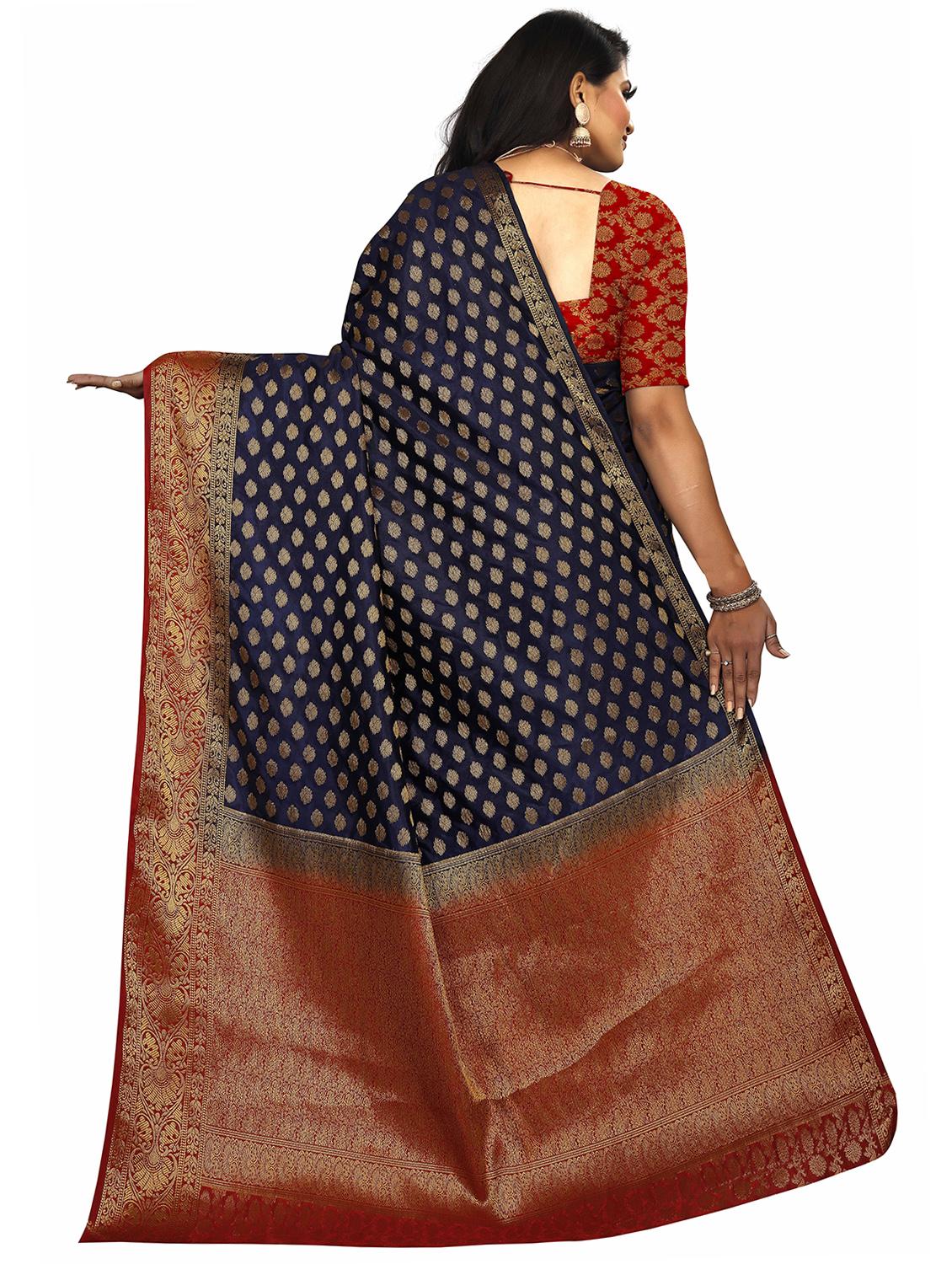 zari work kanjivaram saree with blouse - 17907630 - Standard Image - 1