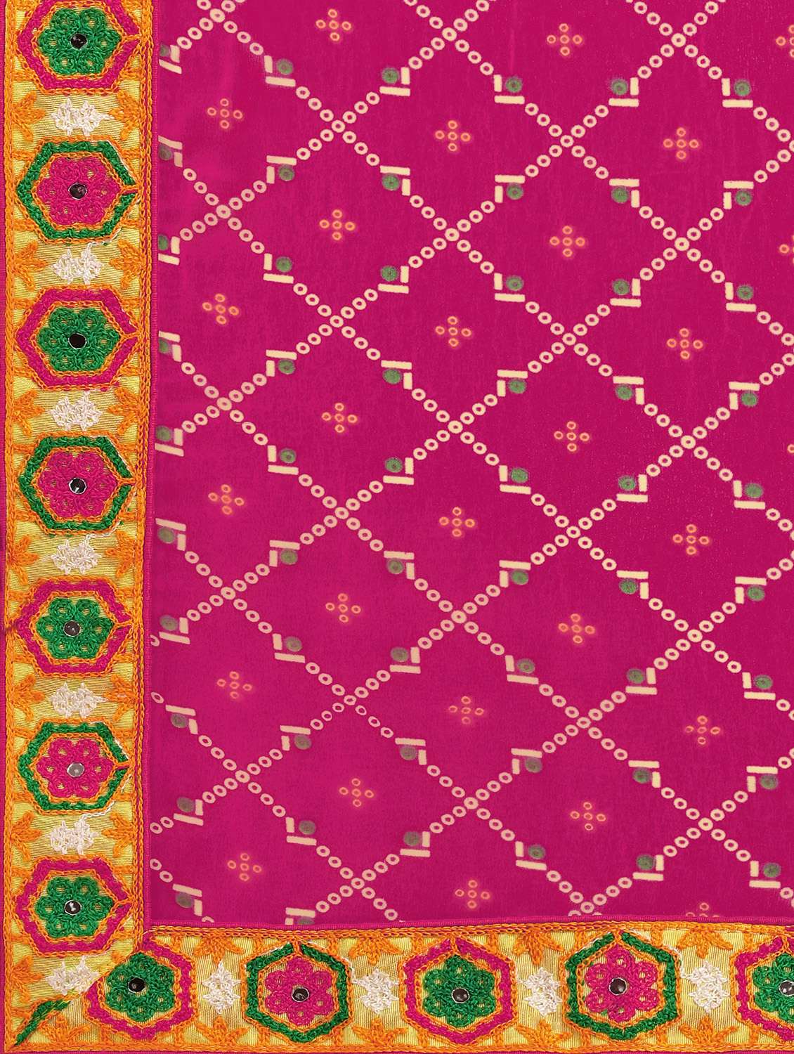 women's bandhani pink colored saree - 17908154 -  Standard Image - 4