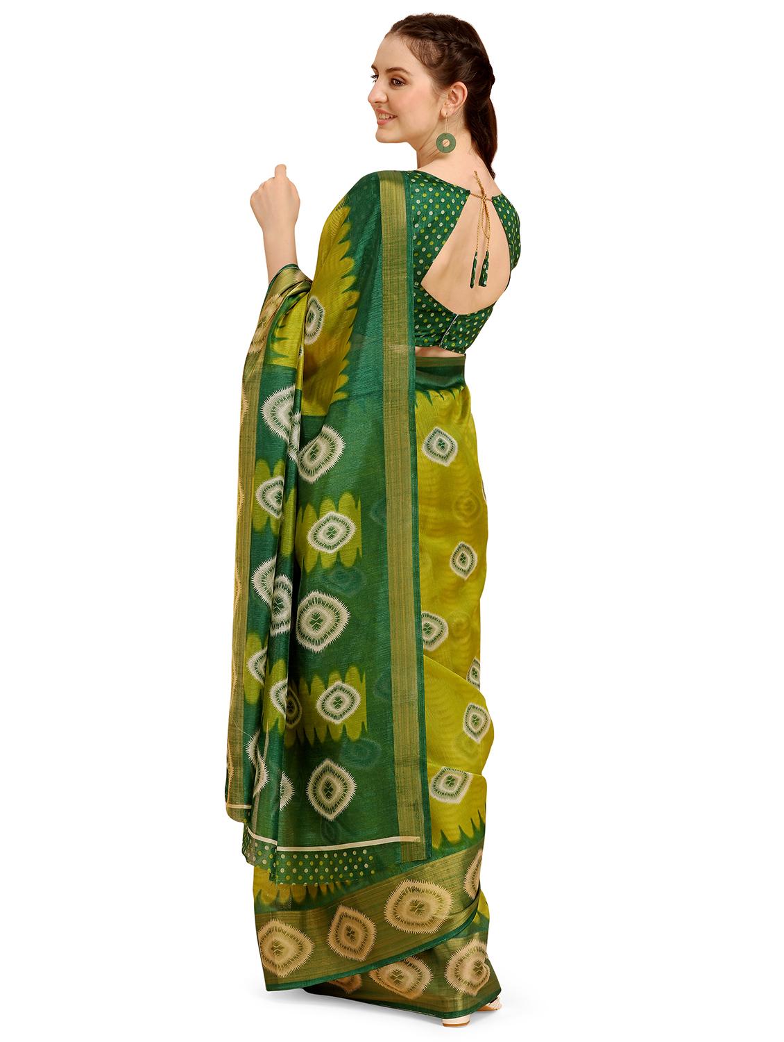 ikat printed saree - 17908167 -  Standard Image - 1