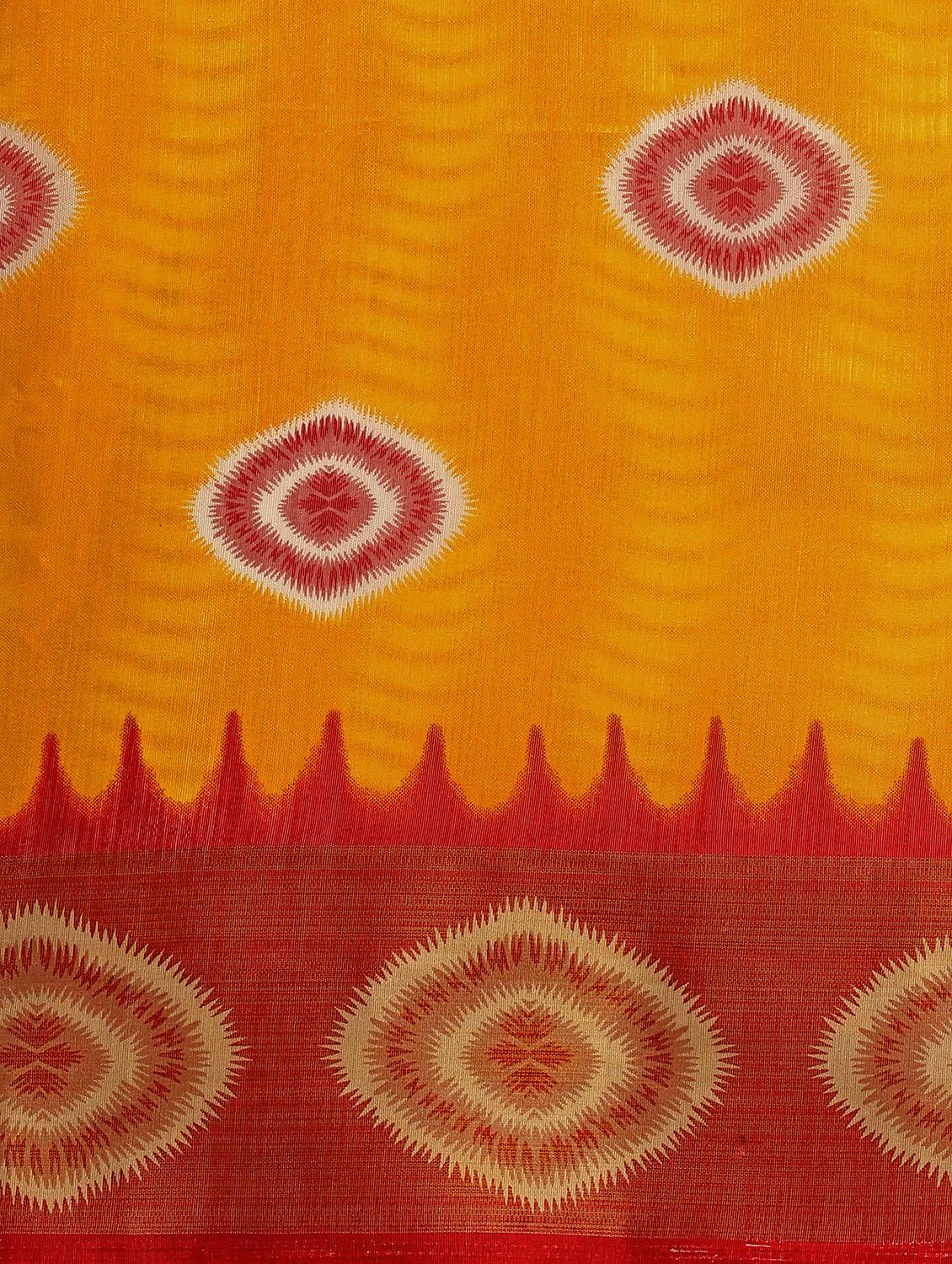 ikat printed saree with blouse - 17908169 - Standard Image - 4