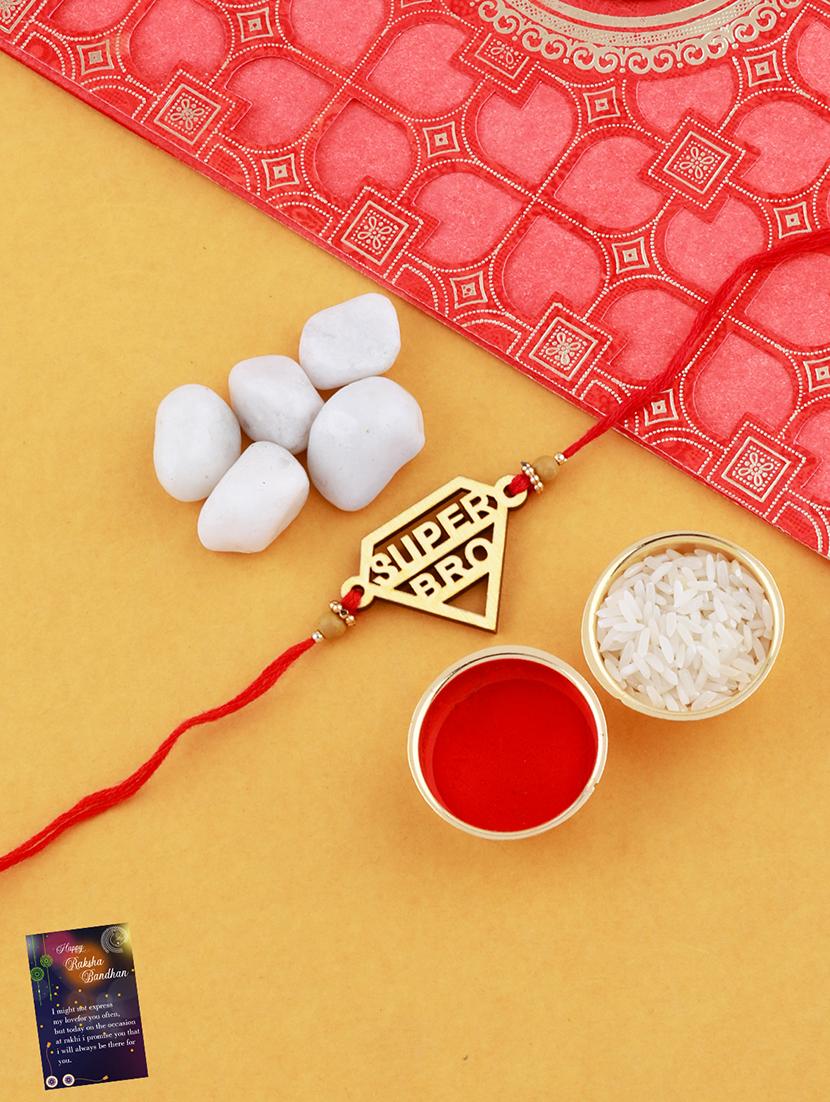 pack of 2 rakhi set with roli chawal & greeting card - 17909988 - Standard Image - 1