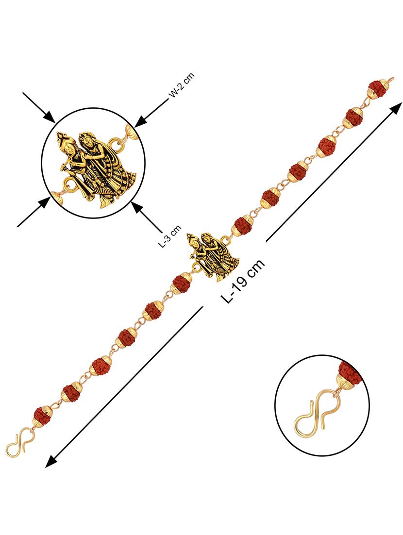 pack of 2 rakhi set with roli chawal & greeting card - 17909989 -  Standard Image - 4