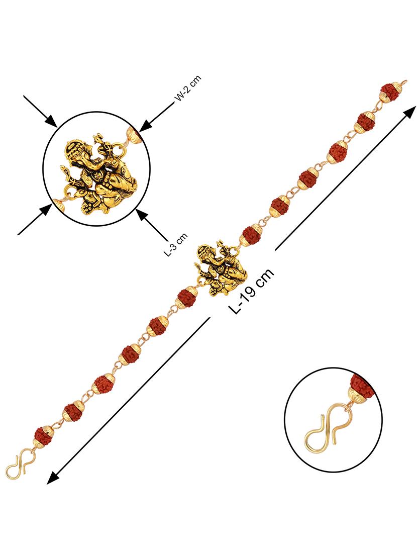 pack of 2 rakhi with roli chawal & greeting card - 17910029 - Standard Image - 4