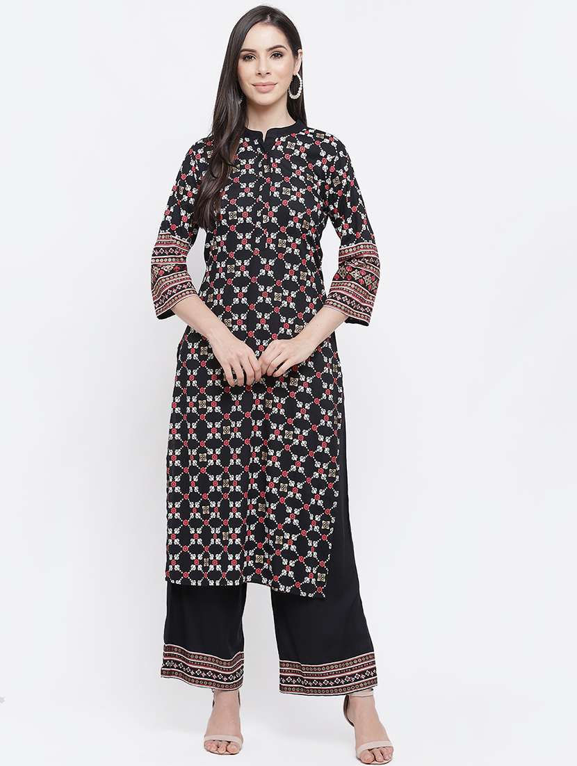 printed kurta palazzo set