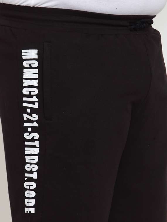 plus size black side striped shorts - 17911361 -  Standard Image - 4