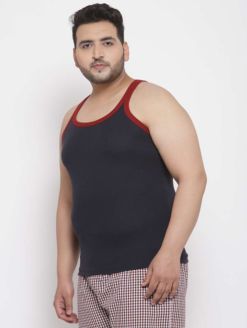 plus size navy blue solid vest - 17911392 -  Standard Image - 1