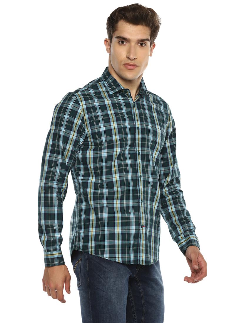 mens checks casual shirt - 17911621 - Standard Image - 1