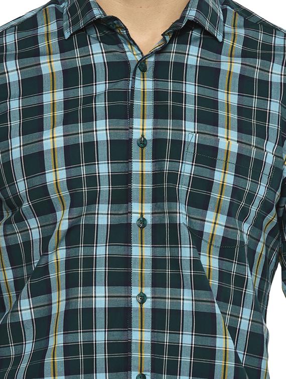 mens checks casual shirt - 17911621 - Standard Image - 4