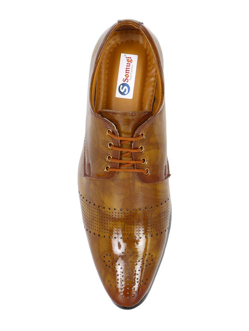 brown airmax laceup derbies - 17911683 - Standard Image - 4
