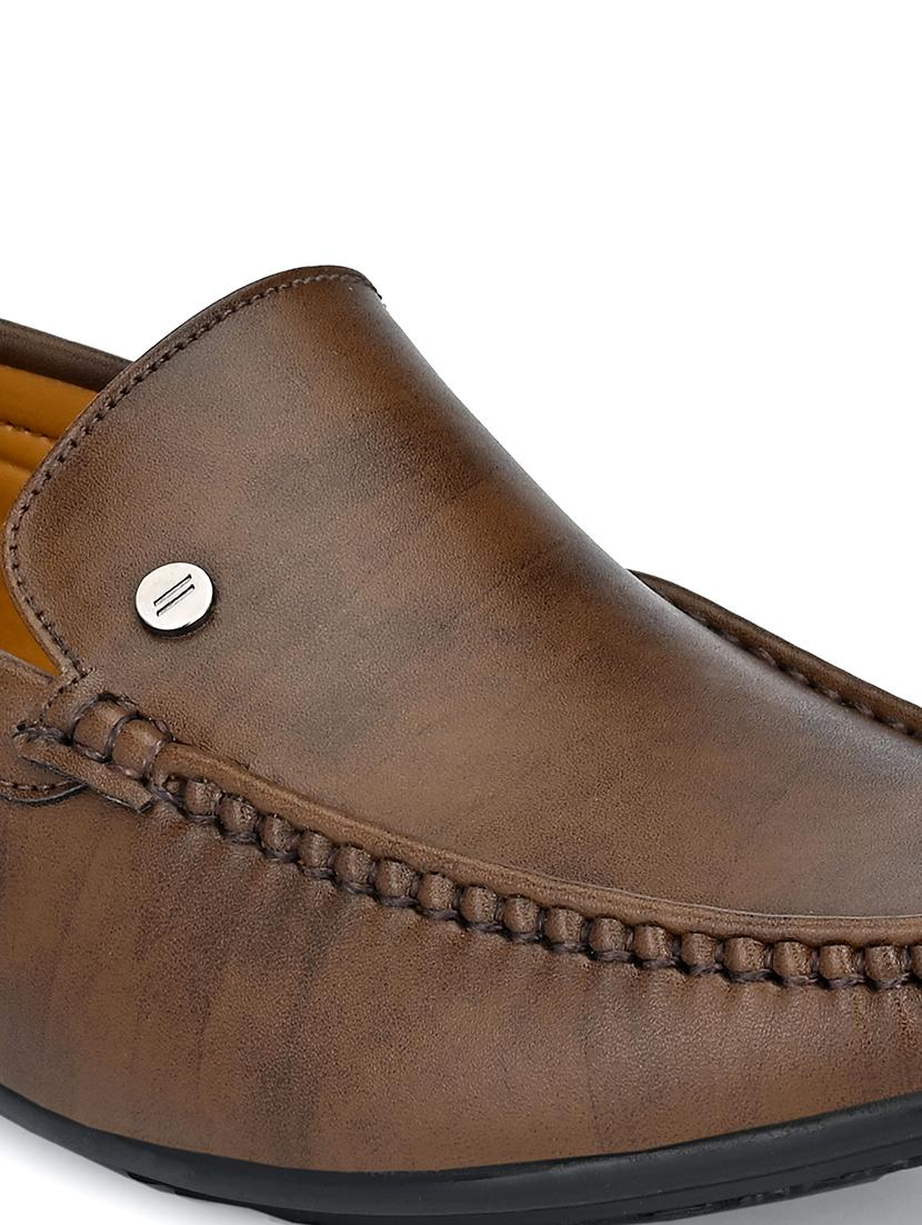 brown tpr slip on loafers - 17912099 - Standard Image - 4