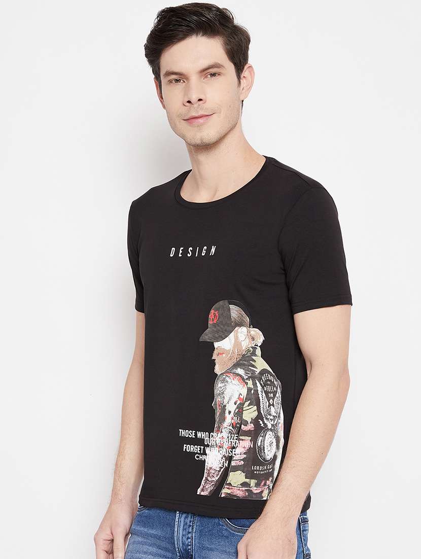 black printed t-shirt - 17912168 - Standard Image - 1