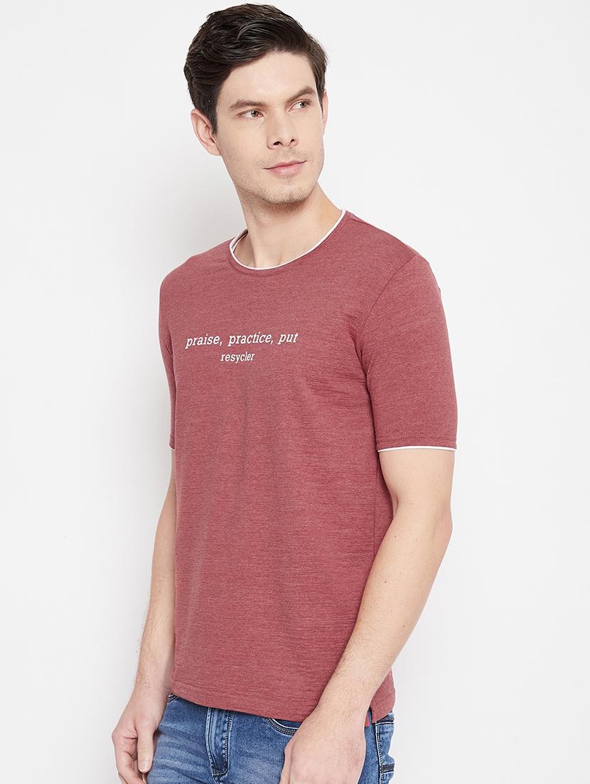 red printed t-shirt - 17912180 - Standard Image - 1
