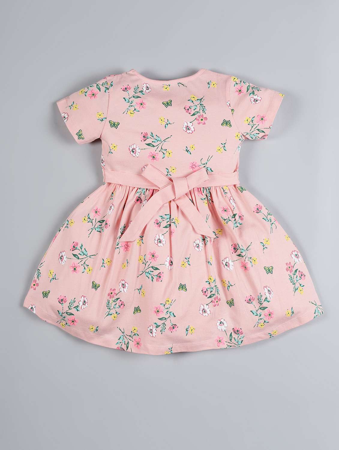 girls round neck short sleeves frock - 17913959 -  Standard Image - 1