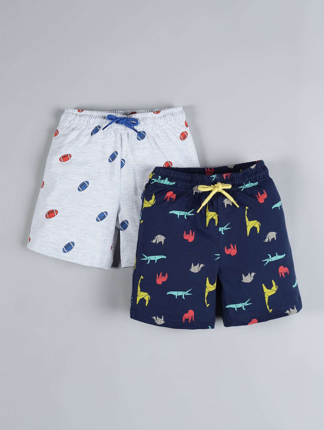 set of 2 printed shorts 