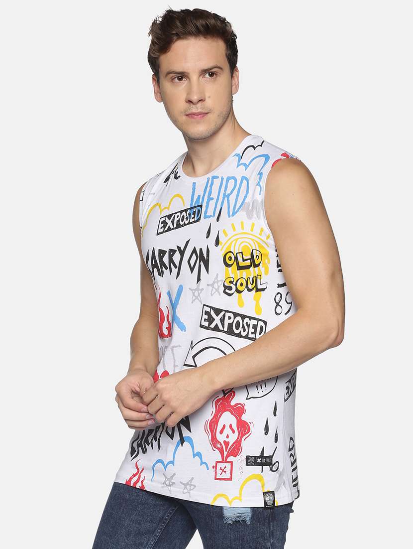 white printed t-shirt - 17916602 -  Standard Image - 1