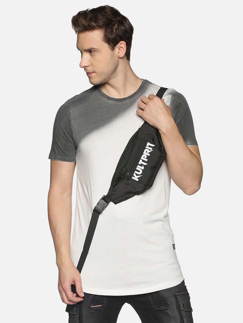 grey ombre print t-shirt