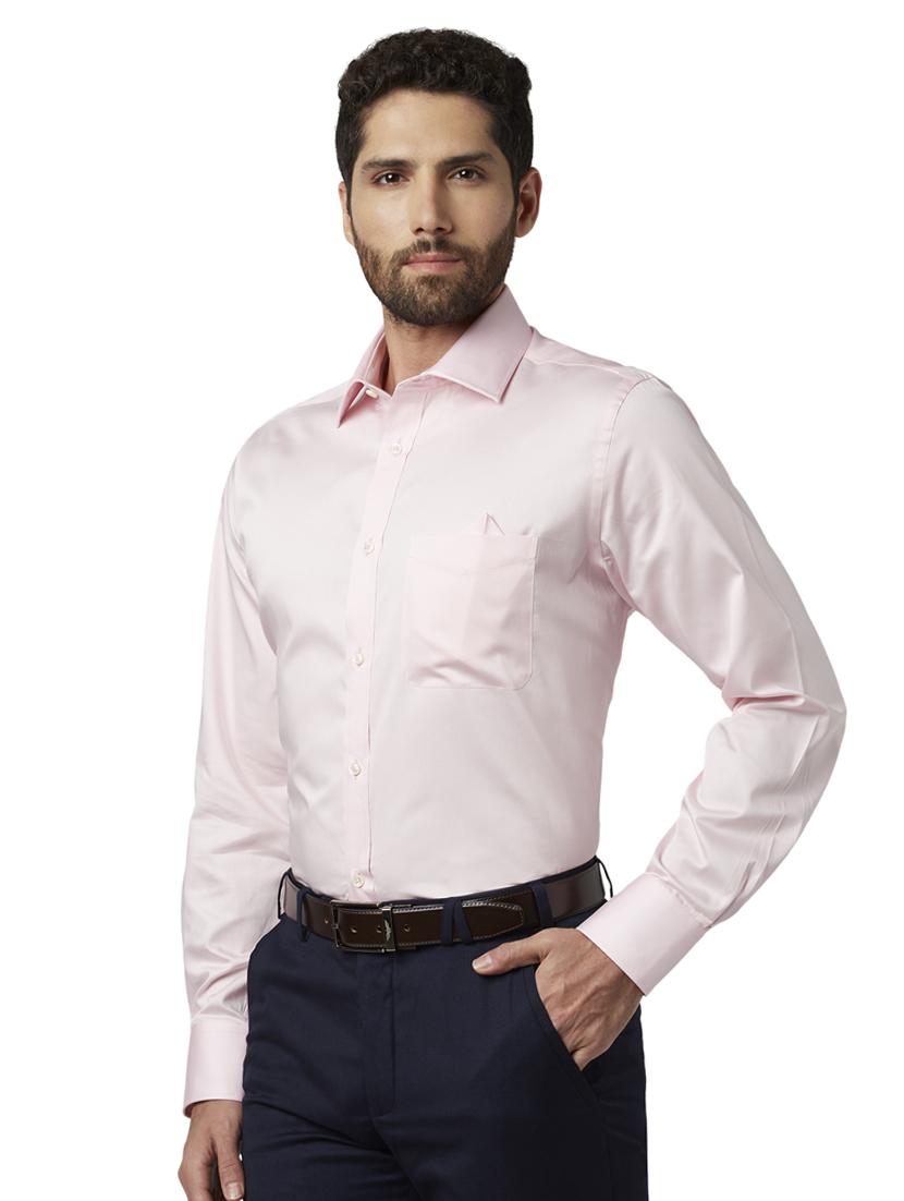 pink solid formal shirt - 17917118 -  Standard Image - 1