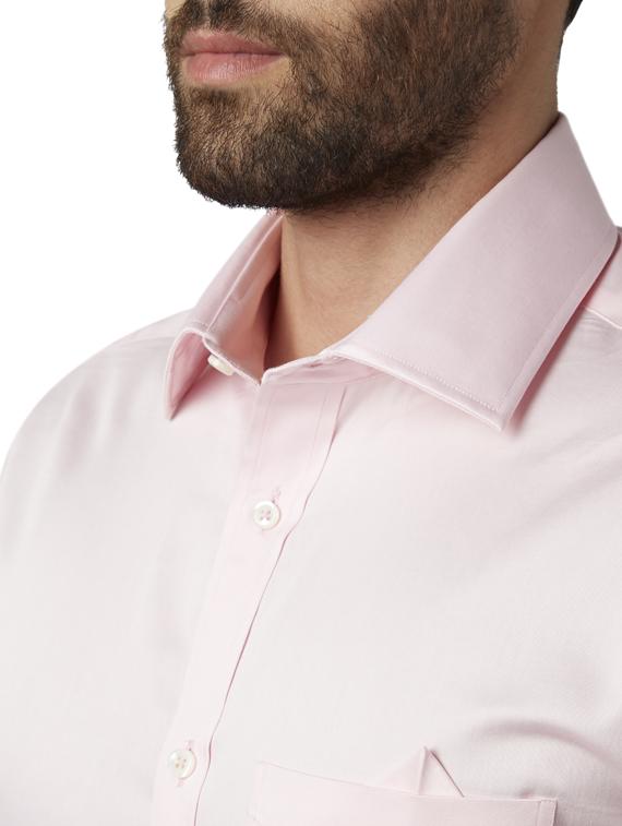 pink solid formal shirt - 17917118 - Standard Image - 4