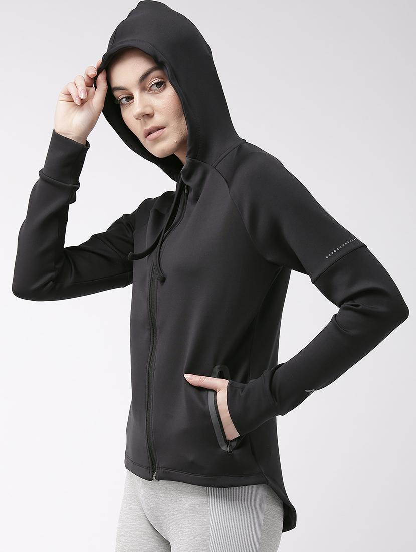 hooded neck  solid sweatshirt - 17917622 -  Standard Image - 1