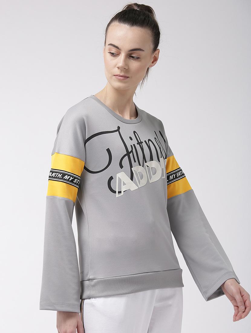 round neck printed sweatshirt - 17917623 - Standard Image - 1