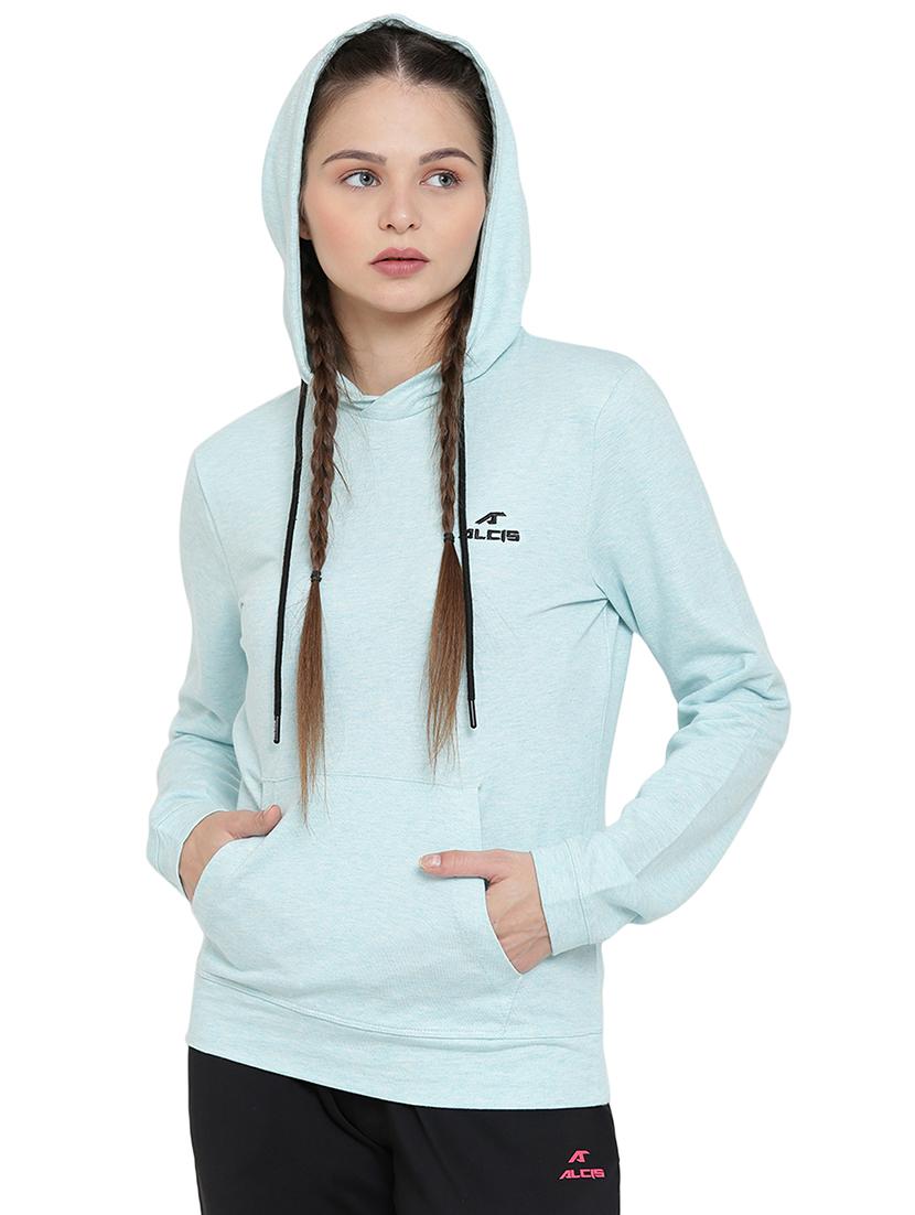 hooded neck solid sweatshirt - 17917625 -  Standard Image - 1