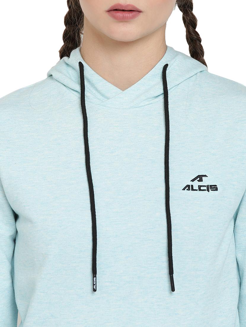 hooded neck solid sweatshirt - 17917625 - Standard Image - 4