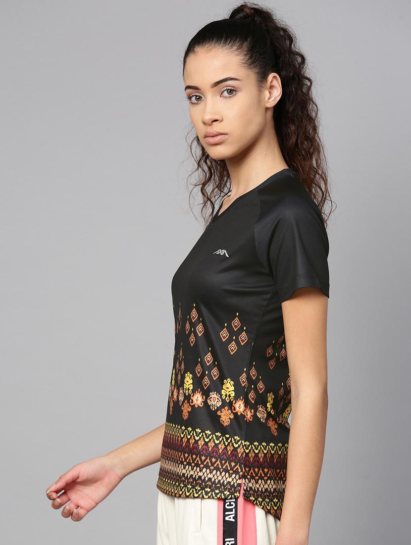 v-neck printed tee - 17917647 - Standard Image - 1