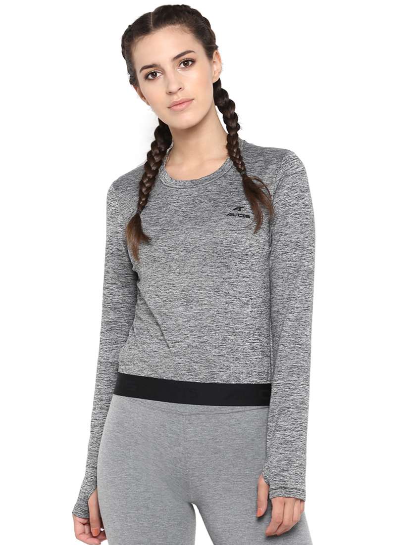 round neck melange tee - 17917648 -  Zoom Image - 0