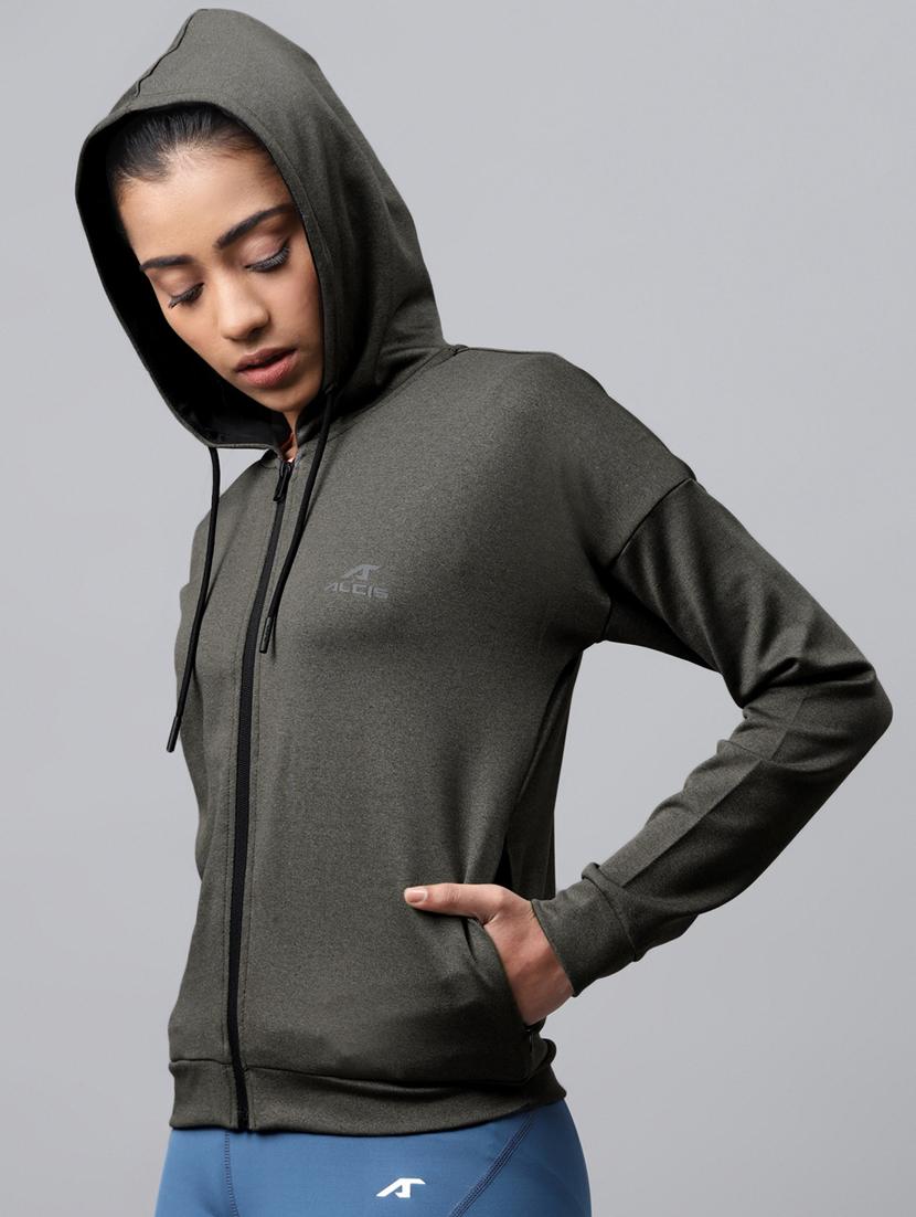 hooded neck solid  jacket - 17917663 -  Standard Image - 1