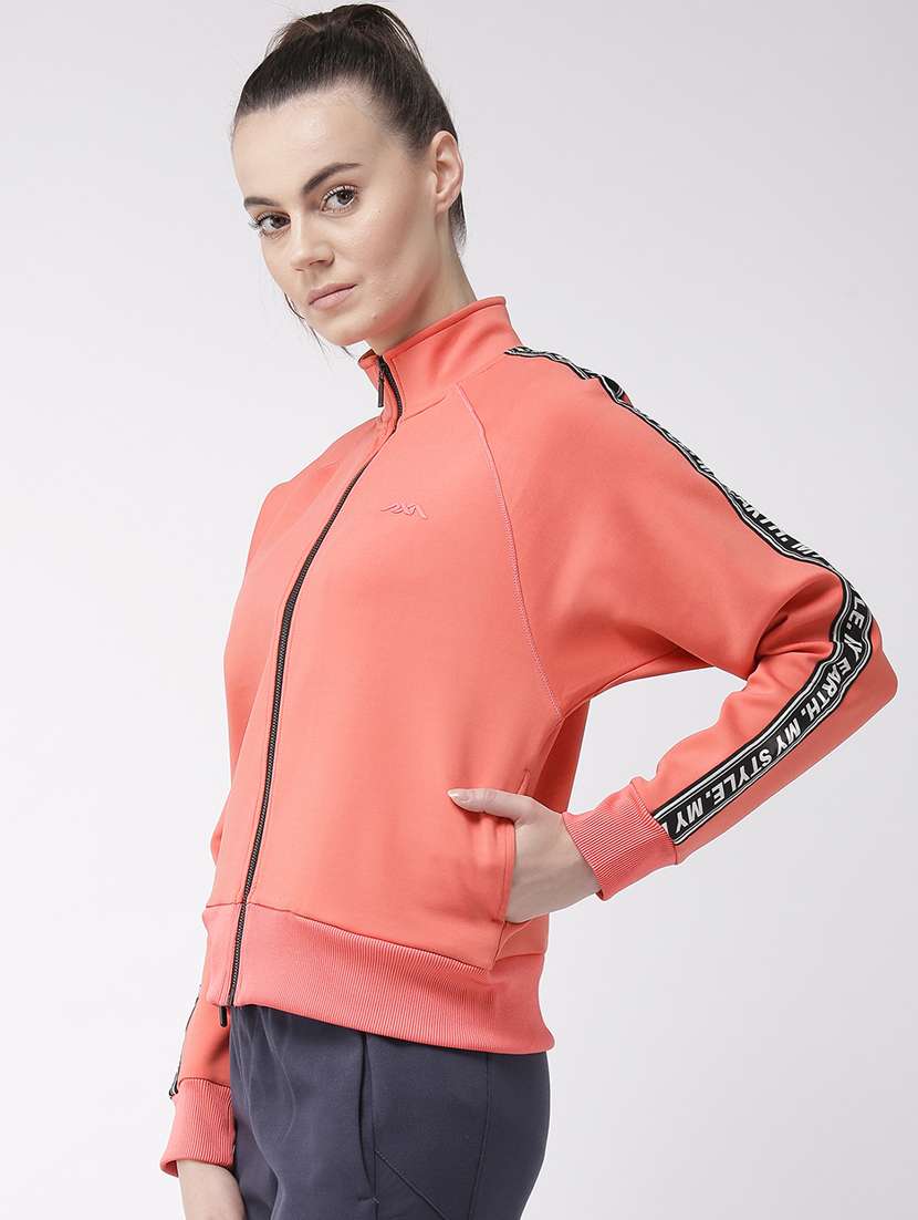 stand collar printed jacket - 17917664 - Standard Image - 1