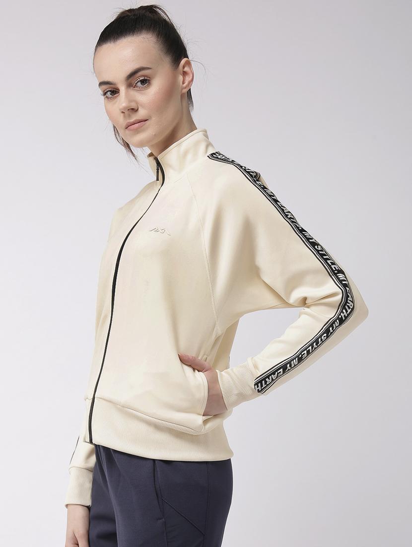 stand collar printed jacket - 17917665 - Standard Image - 1
