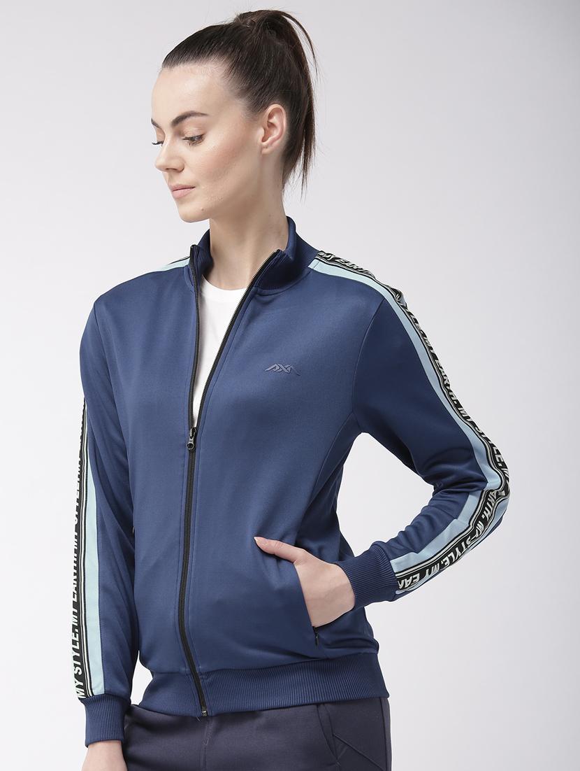stand collar side taped jacket - 17917666 - Standard Image - 1