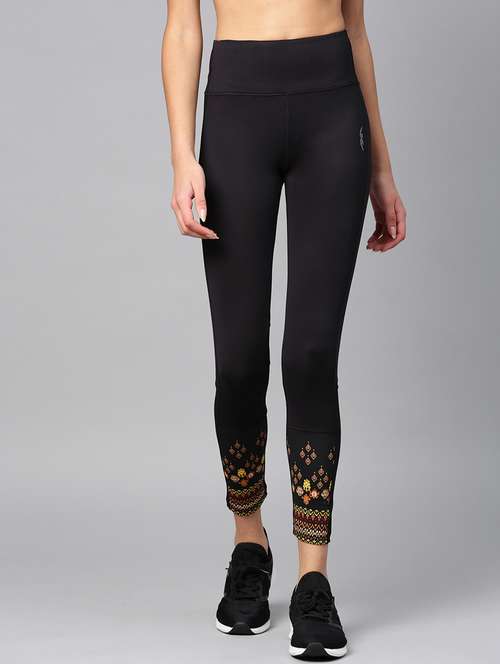 mid rise printed hem legging - 17921334 -  Standard Image - 0