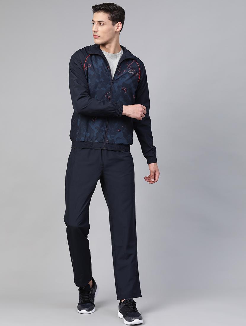 navy blue printed track suit - 17922407 - Standard Image - 1