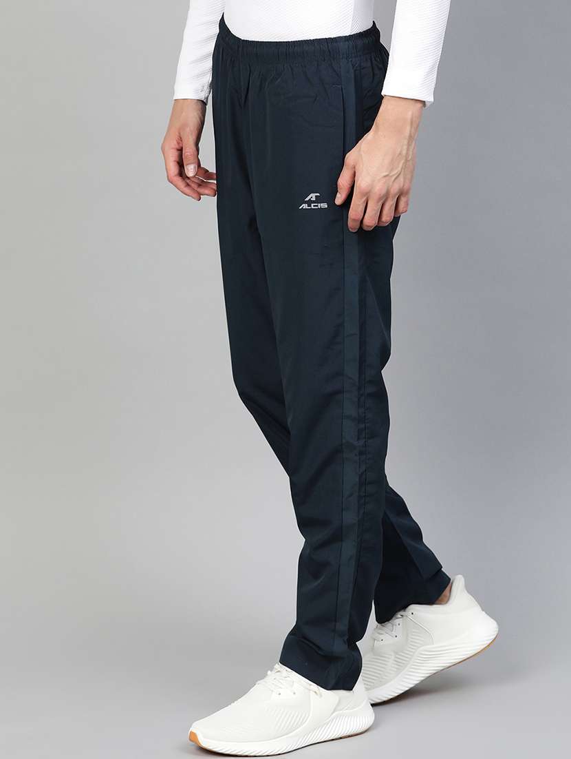 navy blue side taped full length track pant - 17922465 -  Standard Image - 1