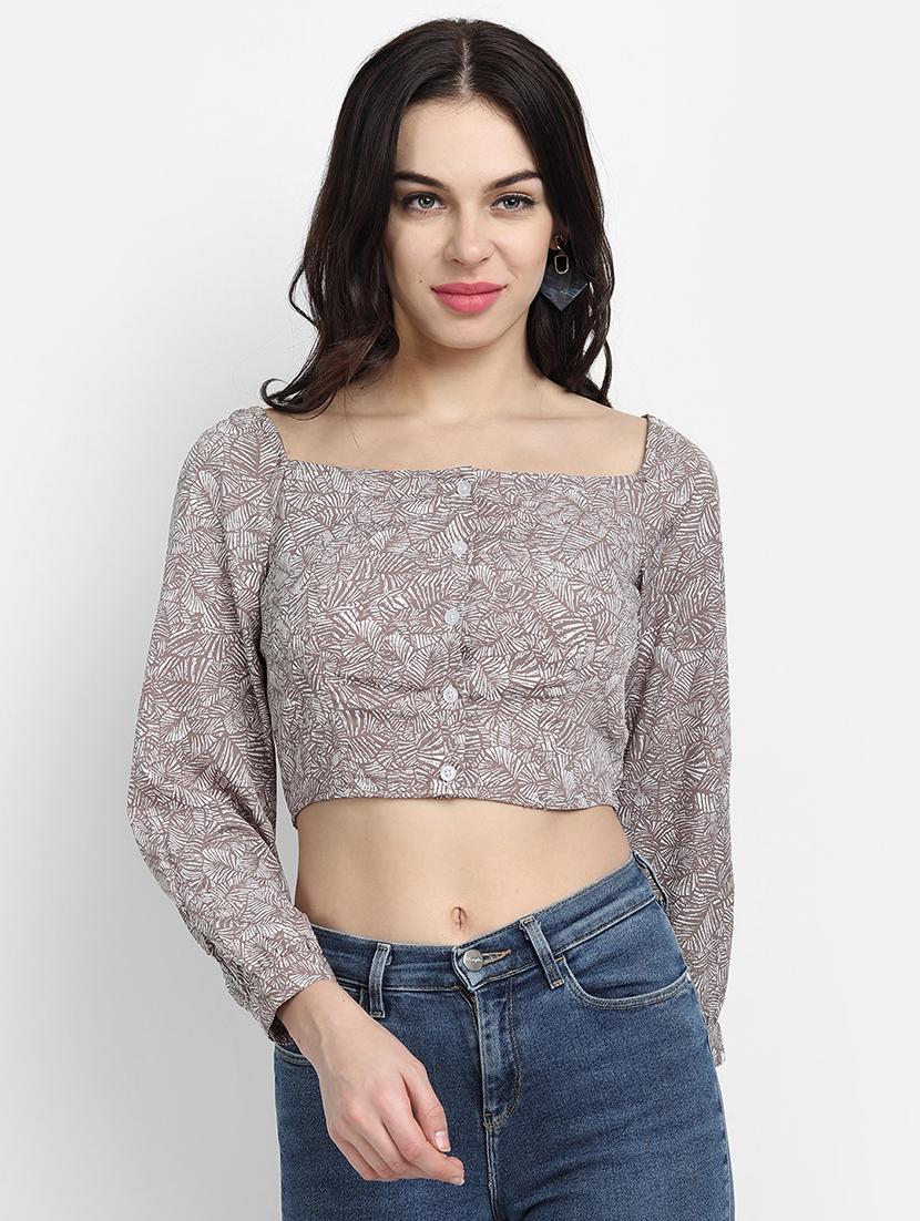 women's blouson square neck top - 17922799 - Zoom Image - 0