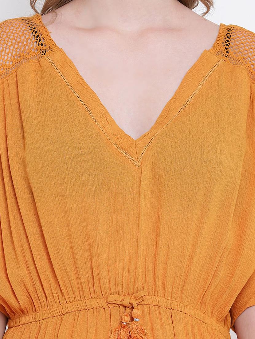 drawstring waist solid sleepshirt - 17923587 - Standard Image - 4